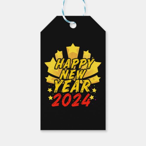 Happy New Year 2024  Gift Tags