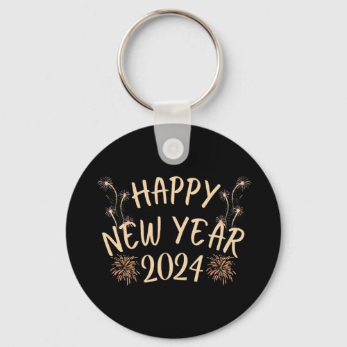 Happy New Year 2024 Keychain