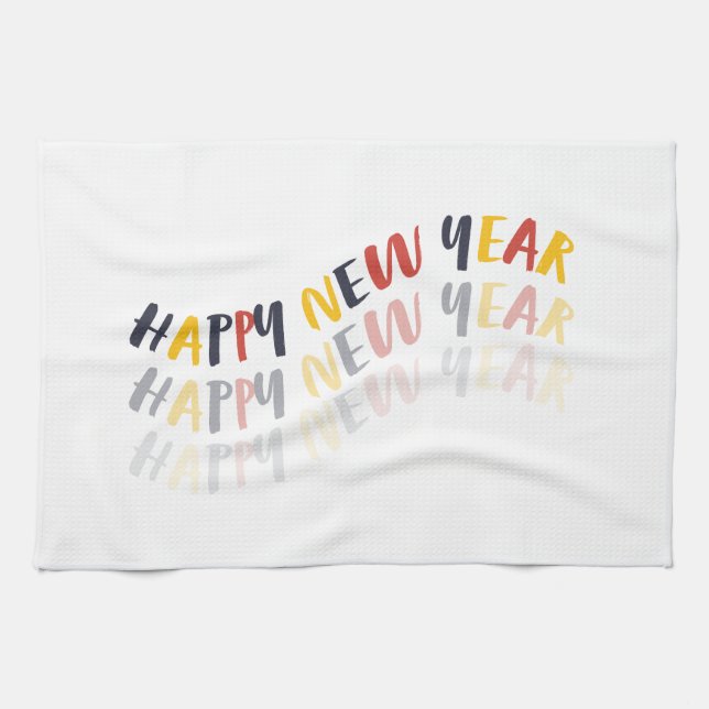 Happy New Year 2024 Kitchen Towel (Horizontal)