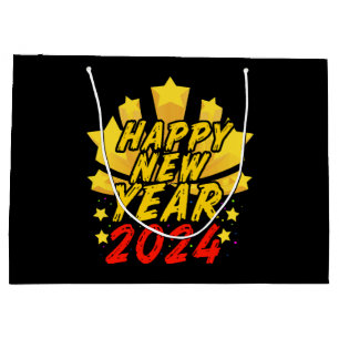 Happy New Year 2024 Large Gift Bag