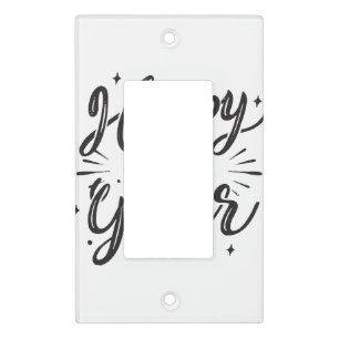 Happy new year 2024 light switch cover