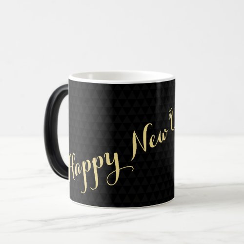 Happy New Year 2024 Modern Color Changing Morphing Magic Mug