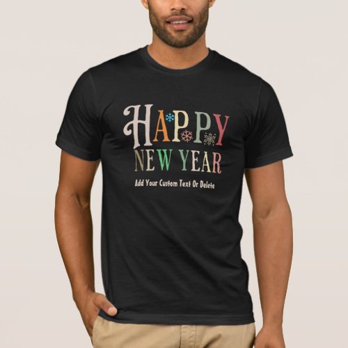 Happy New year 2024 New years Eve Colorful Retro T_Shirt
