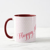Happy New Year 2024 Pink Modern Elegant Tea Coffee Mug (Left)