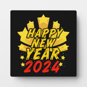 Happy New Year 2024 Plaque