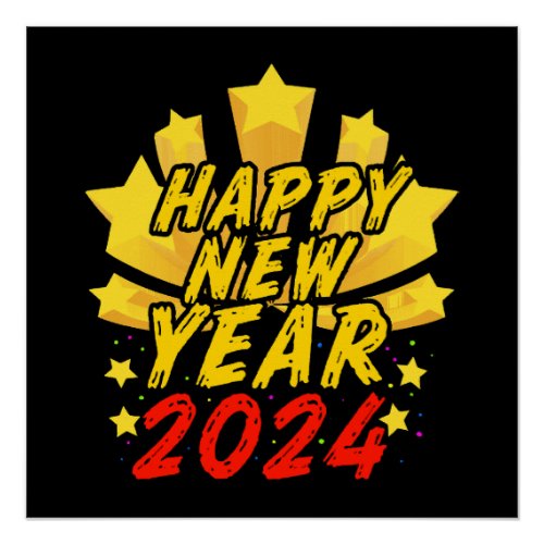 Happy New Year 2024  Poster