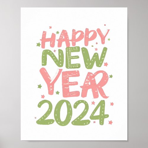 Happy New Year 2024 Poster