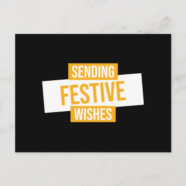 Happy new year 2024 -sending festive wishes holiday postcard (Front)