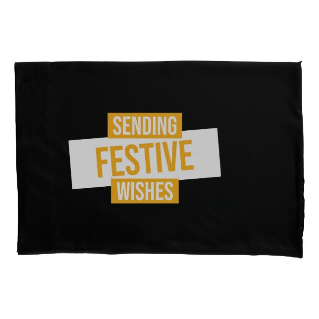 Happy new year 2024 -sending festive wishes pillow case (Front)