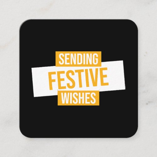 Happy new year 2024 _sending festive wishes square business card