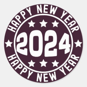HAPPY NEW YEAR 2024 Sticker