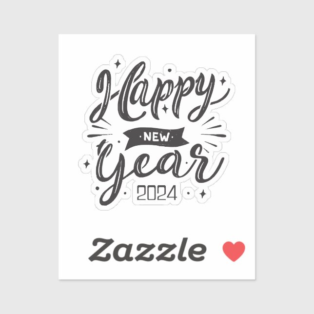Happy new year 2024  sticker (Sheet)