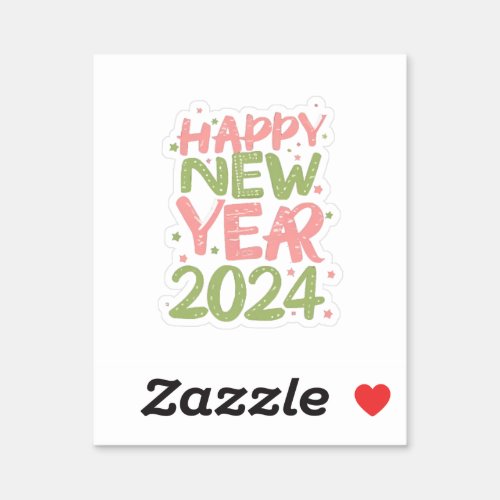 Happy New Year 2024 Sticker
