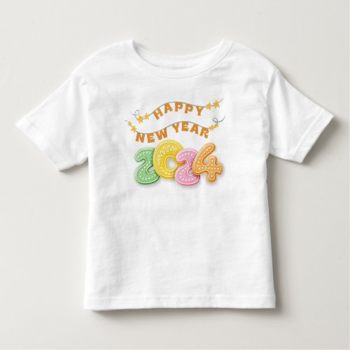 Happy New Year 2024  Toddler T_shirt 