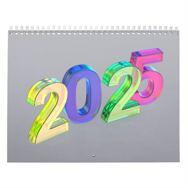 Happy New Year 2025 Calendar (Cover)