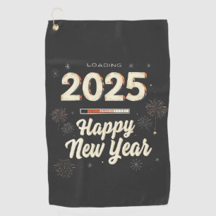 Happy New Year 2025 Family Matching Golf Towel