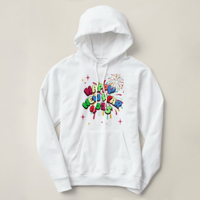 Happy New Year 2025 Hoodie (Design Front)