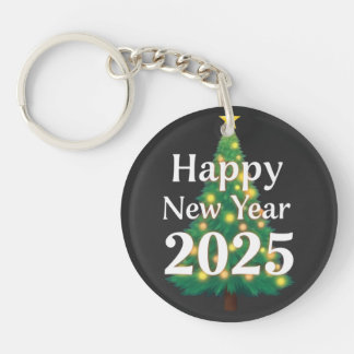 happy new year 2025 keychain
