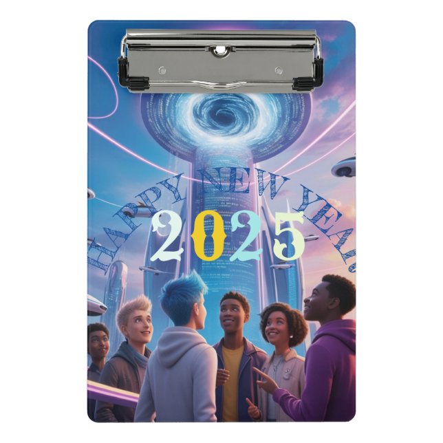 Happy new year 2025 mini clipboard (Front)