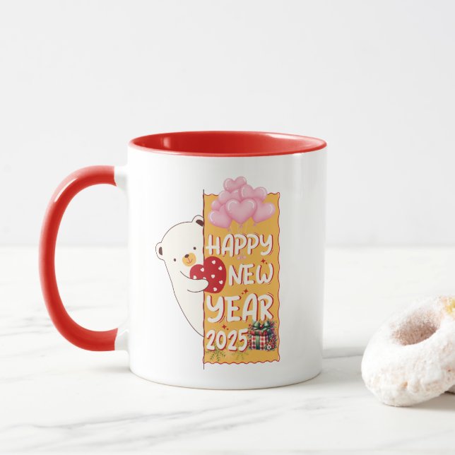 Happy new year_2025 mug (With Donut)