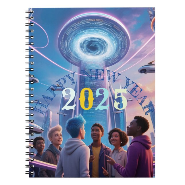 Happy new year 2025 notebooks (Front)