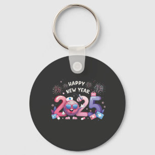 Happy New Year 2025 Nursing Disco Ball Healthcare Keychain