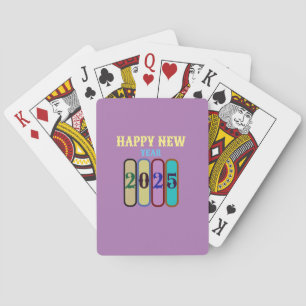 happy new year 2025 poker cards