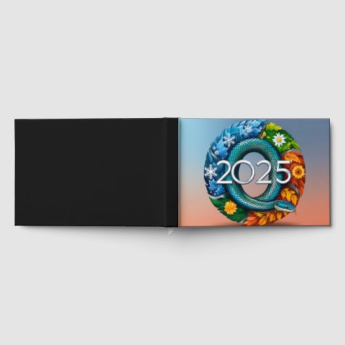 Happy New Year 2025 Snake Year Foil Guest Book