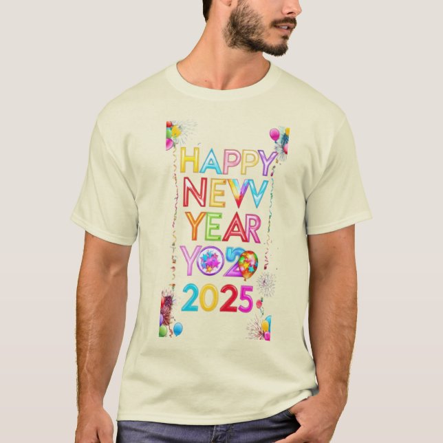 Happy New Year 2025 T-Shirt (Front)