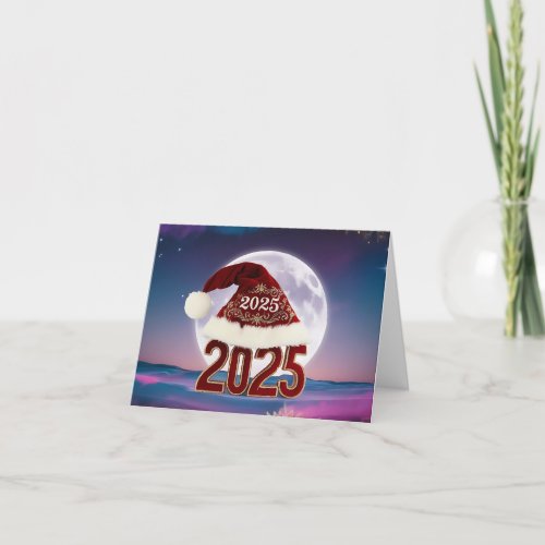 Happy New Year 2025 Thank You Card