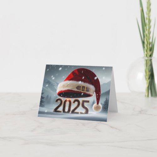 Happy New Year 2025 Thank You Card