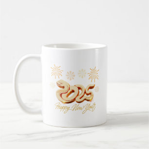 Happy New Year 2025 The Chinese Year of the Snake Coffee Mug