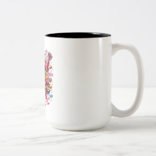  happy new year 2025 Two-Tone coffee mug
