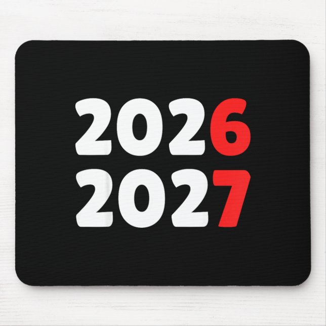 Happy New Year 2026 2027 Funny Six Seven 67 Meme C Mouse Pad (Front)