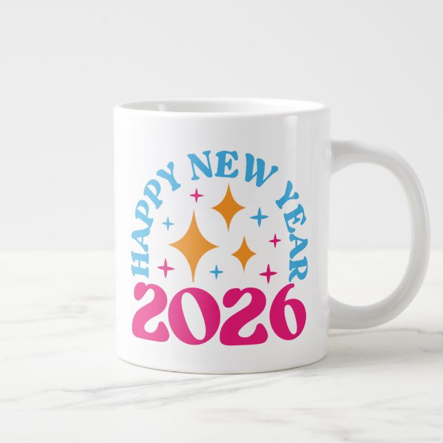 Happy New Year 2026-73950 Giant Coffee Mug (Right)