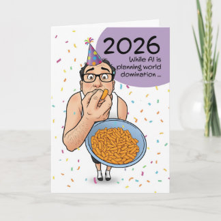 Happy New Year 2026 AI Artificial Intelligence Holiday Card