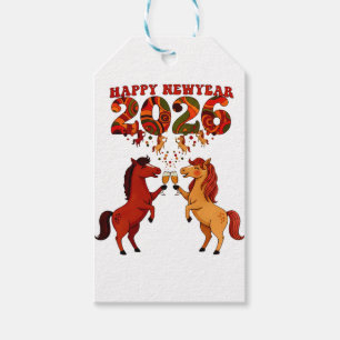 Happy New Year 2026 – Celebrating Horses with Cham Gift Tags
