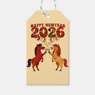 Happy New Year 2026 – Celebrating Horses with Cham Gift Tags