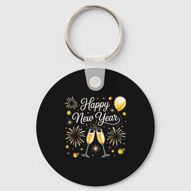 Happy New Year 2026 Celebration Design With Champa Keychain (Front)