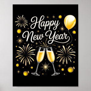 Happy New Year 2026 Celebration Design With Champa Poster