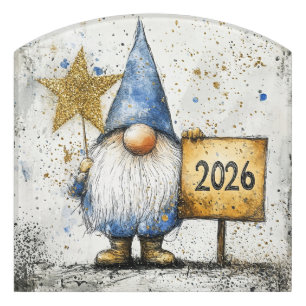 Happy New Year, 2026, Celebration Door Sign
