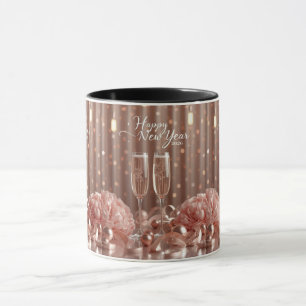 happy new year 2026 champagne lights mug