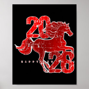 Happy New Year 2026 Chinese New Year 2026 Year Of Poster