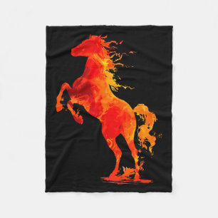 Happy New Year 2026 Chinese New Year Horse Zodiac Fleece Blanket