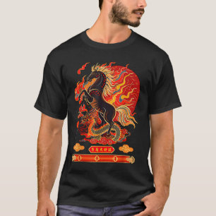 Happy New Year 2026 Chinese New Year Horse Zodiac  T-Shirt