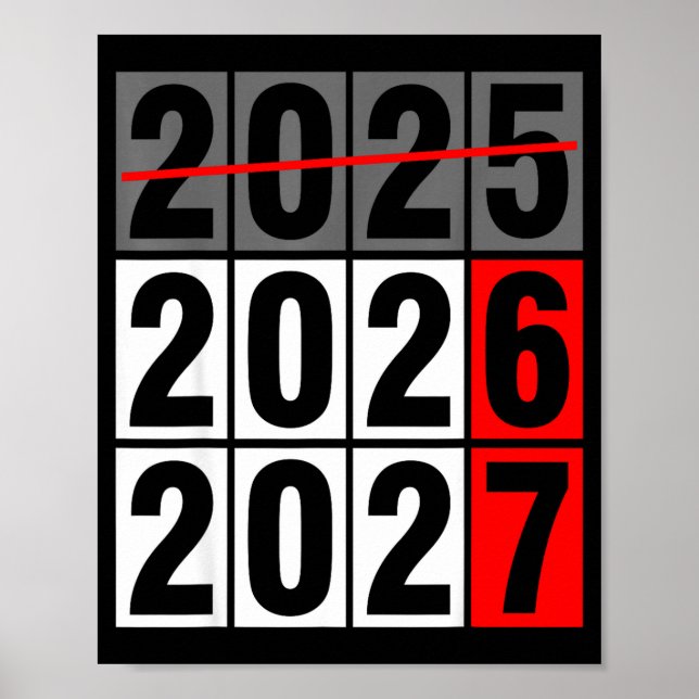 Happy New Year 2026 Coming Soon 2027 67 Meme Six S Poster (Front)