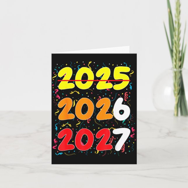 Happy New Year 2026 Coming Soon 2027 Funny 67 Meme Card (Front)