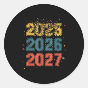 Happy New Year 2026 Coming Soon 2027 Funny 67 Meme Classic Round Sticker