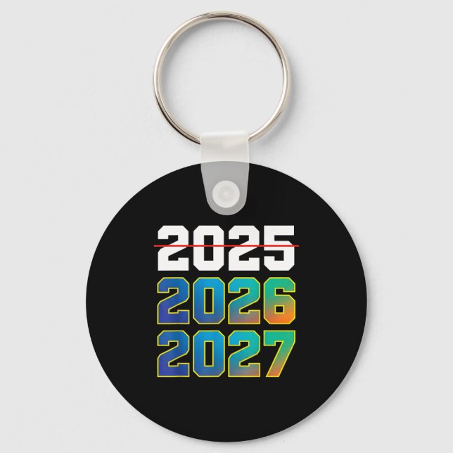 Happy New Year 2026 Coming Soon 2027 Funny 67 Meme Keychain (Front)