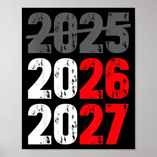 Happy New Year 2026 Coming Soon 2027 Funny 67 Meme Poster (Front)